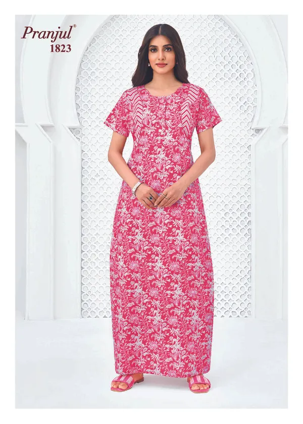 Pranjul Nighty Pure Cotton | PN1823