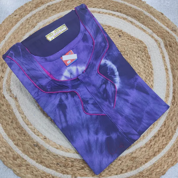 Premium Bandhini Cotton Nighty | NT3861