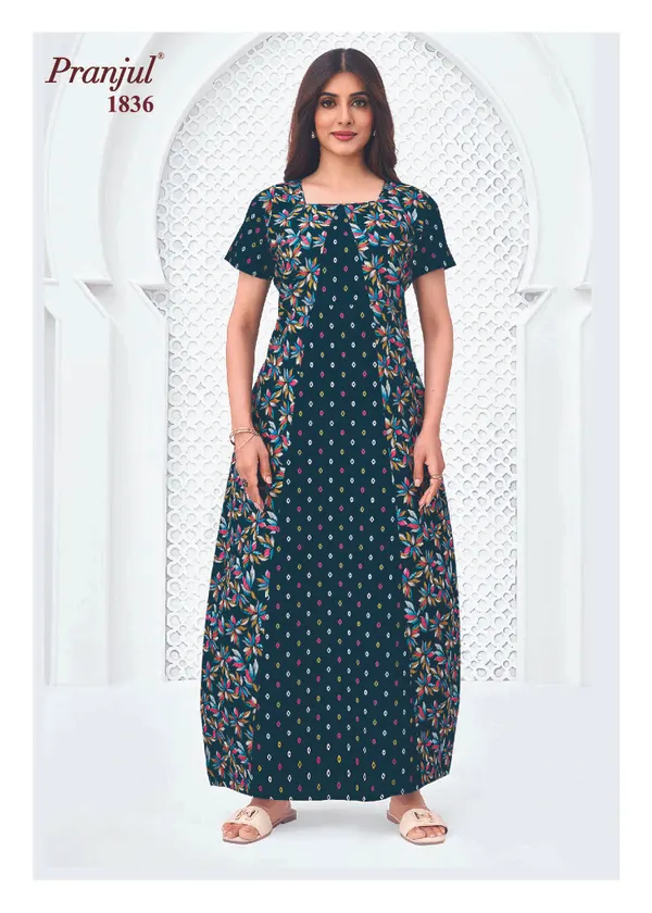 Pranjul Nighty Pure Cotton | PN1836