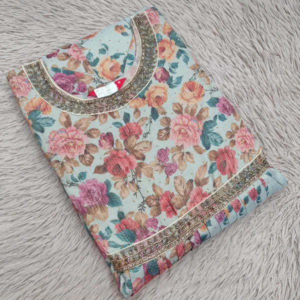 Silk Long Anarkali Kurti | AK1910