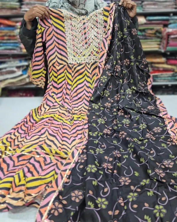 Anarkali Kurti with Dupatta | KS768