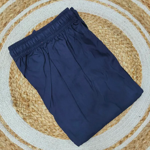 Straight Pants with Pocket & Rope (N.Blue) | 41 Length  | ST38