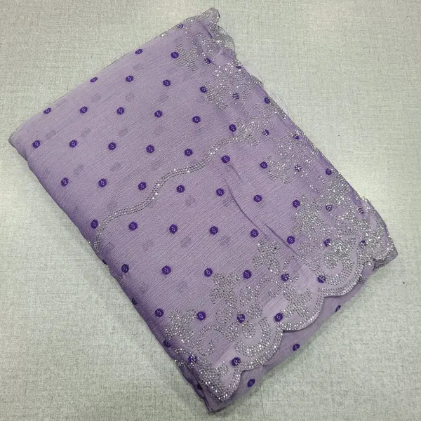 Fendy Stone work Saree with Running Blouse | SR169