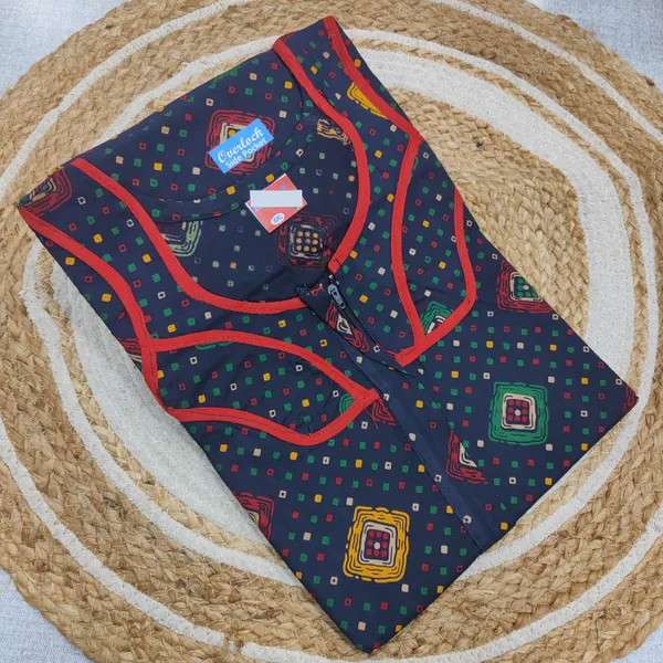 Pure Gujiri Cotton Nighty | NT3823