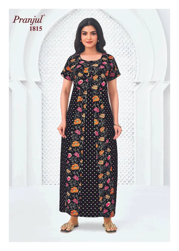 Pranjul Nighty Pure Cotton | PN1815