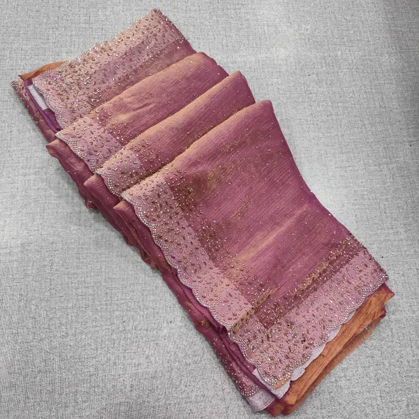 Premium Space Silk Saree with Kat Dhana Work | SR72