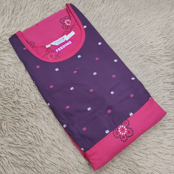 Premium Pure Cotton Feeding Frock Maxi | FN47