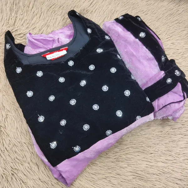 Silk Long Anarkali Kurti with Dupatta  | KS1179