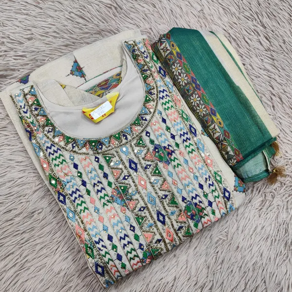 Kurti With Shawl | KS927