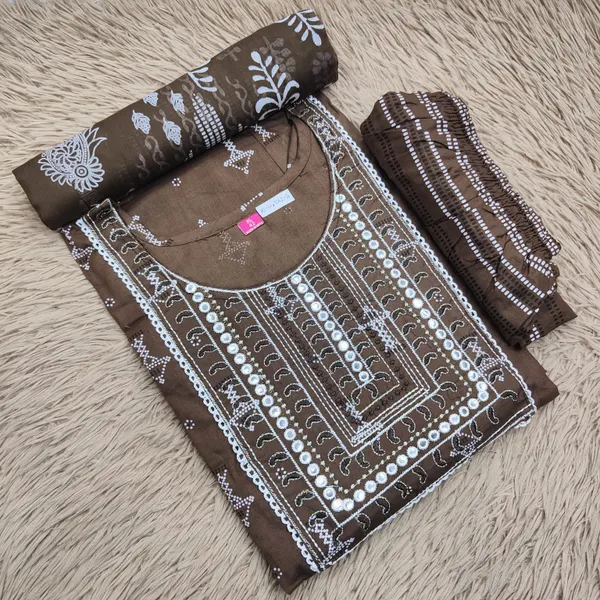 Anarkali Top Bottom Dupatta Set | TS3058