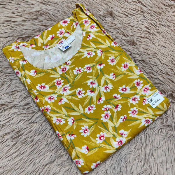 Heavy Rayon Straight Kurti with Side Cut | SD18