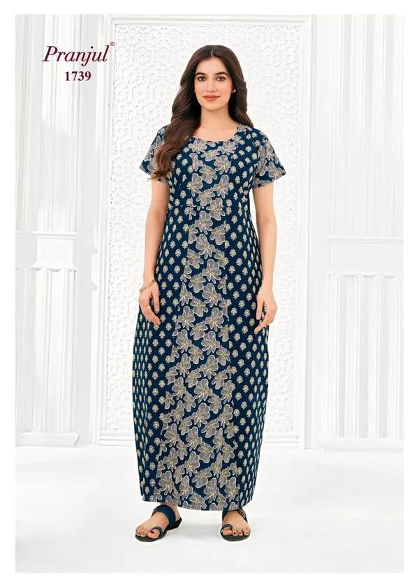 Pranjul Nighty Pure Cotton | PN1739