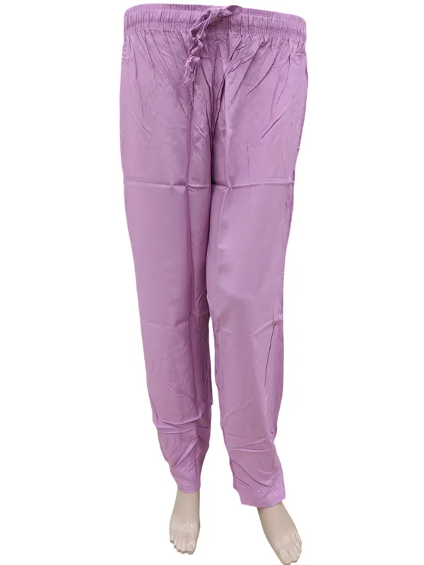 Rayon Straight Pant with Side Pocket & Drawstring | ST10
