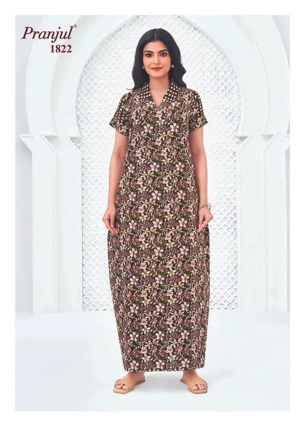 Pranjul Nighty Pure Cotton | PN1822