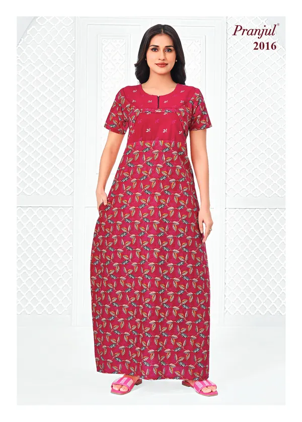 Pranjul Nighty Pure Cotton | PN2016