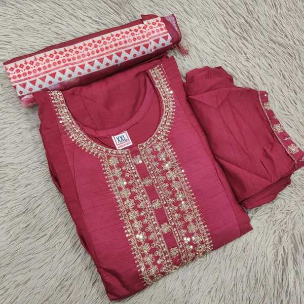 Vatican Silk Top Bottom Dupatta set Collection  | TS2324
