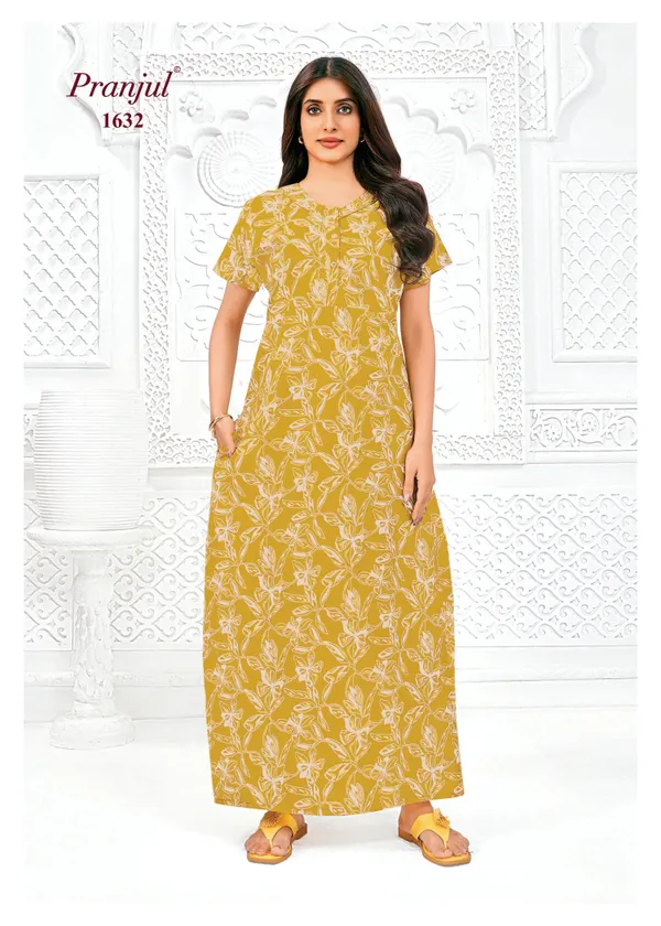 Pranjul Nighty Pure Cotton  | PN1632