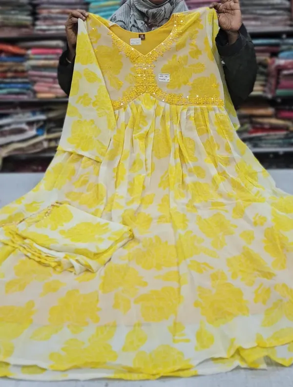 Anarkali Kurti with Dupatta | KS733