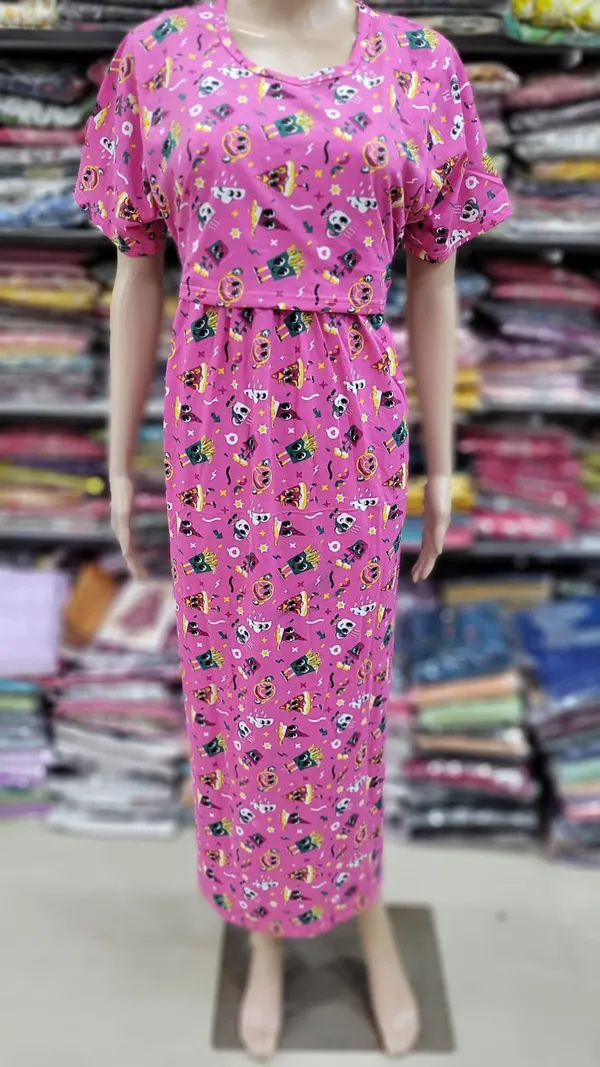 Hosiery Cotton Zipless Feeding Kurti | FK104