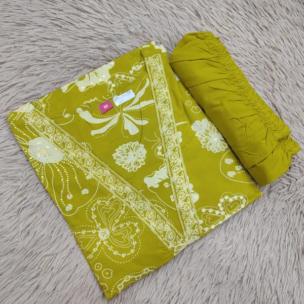 Pure Cotton Salwar Set Straight Pant & Dupatta | TS2551