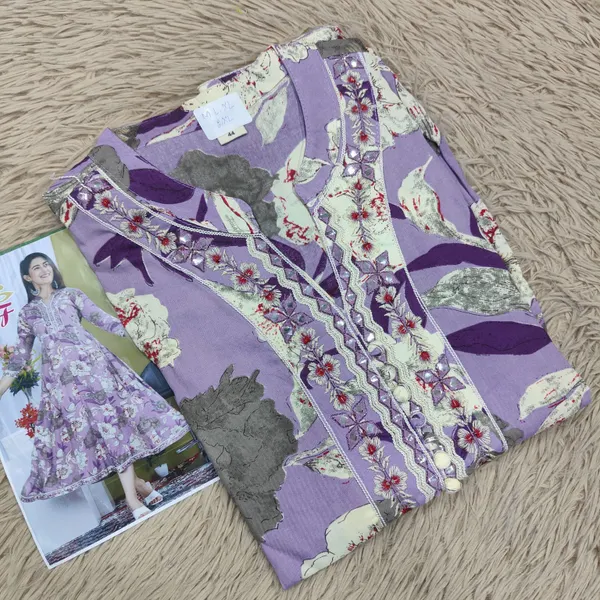 Premium Rayon Anarkali Long Top | AK1358