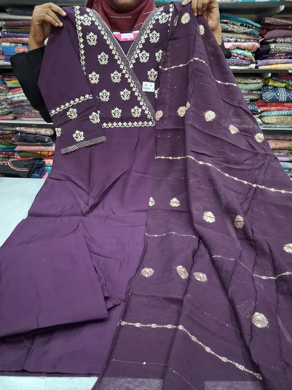 Premium Top Bottom Dupatta set | TS2357