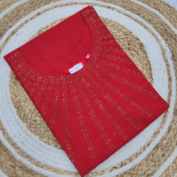 Stright Kurti with Side Cut | SD185