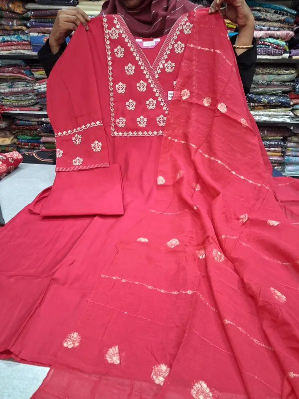 Premium Top Bottom Dupatta set | TS2361