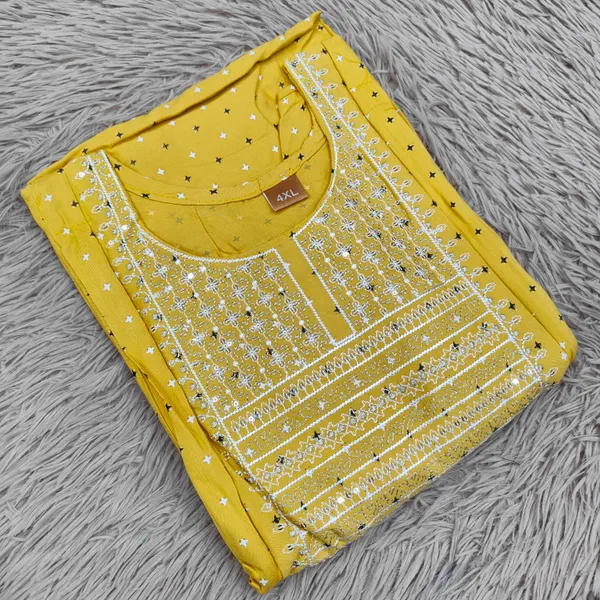 Rayon Embroidery Feeding Kurti | FK82