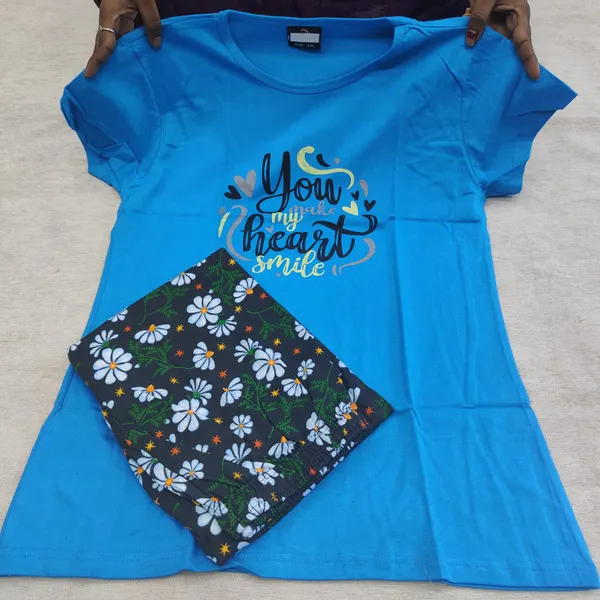 Premium Cotton Night Suit | NS443