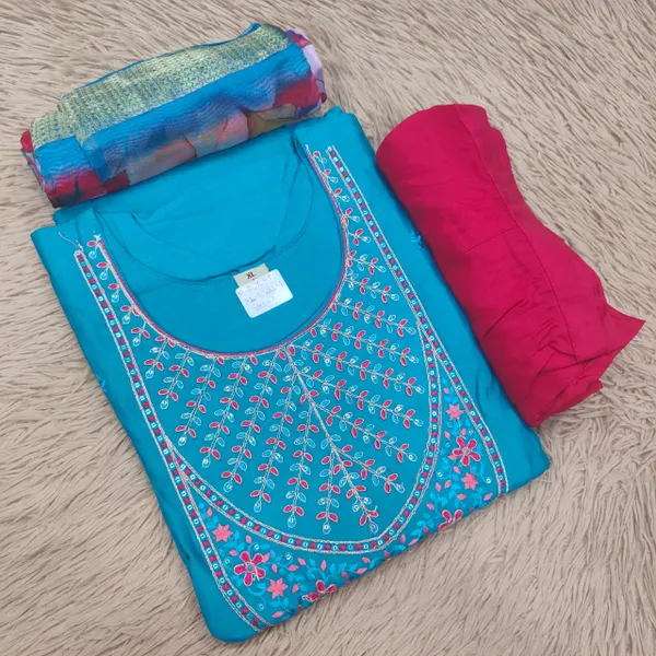 Premium Vatocan Top Bottom Dupatta Set | TSTS2212
