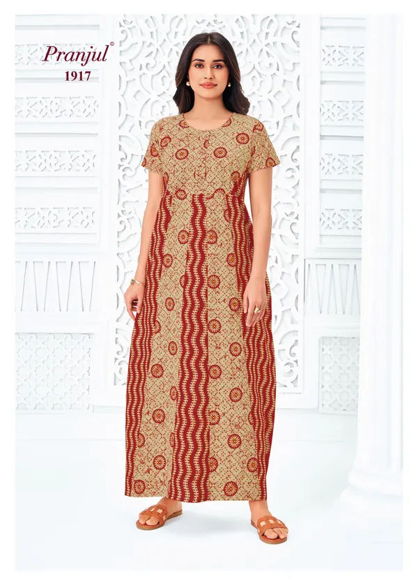 Pranjul Nighty Pure Cotton | PN1917