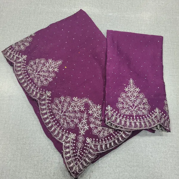 Georgett Saree with Heavy Border | SR167