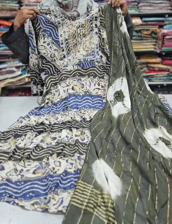 Anarkali Kurti with Dupatta | KS762
