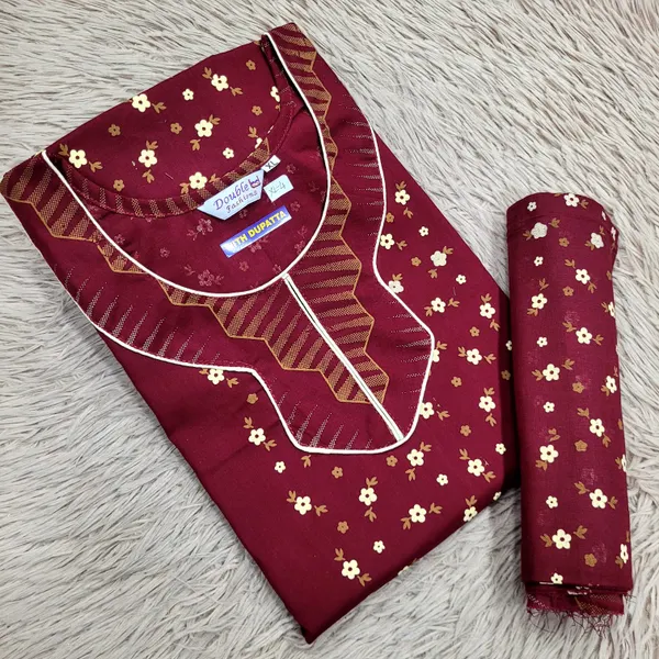 Premium Half Sleeve Shawl Nighty Set | NT3735
