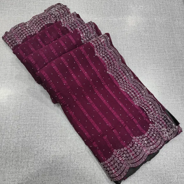 Popcorn Stone Work Sarees | SR42