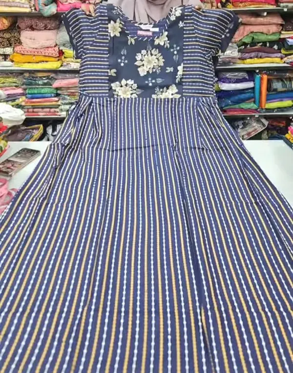 Premium Pure Cotton Feeding Frock Maxi | FN48
