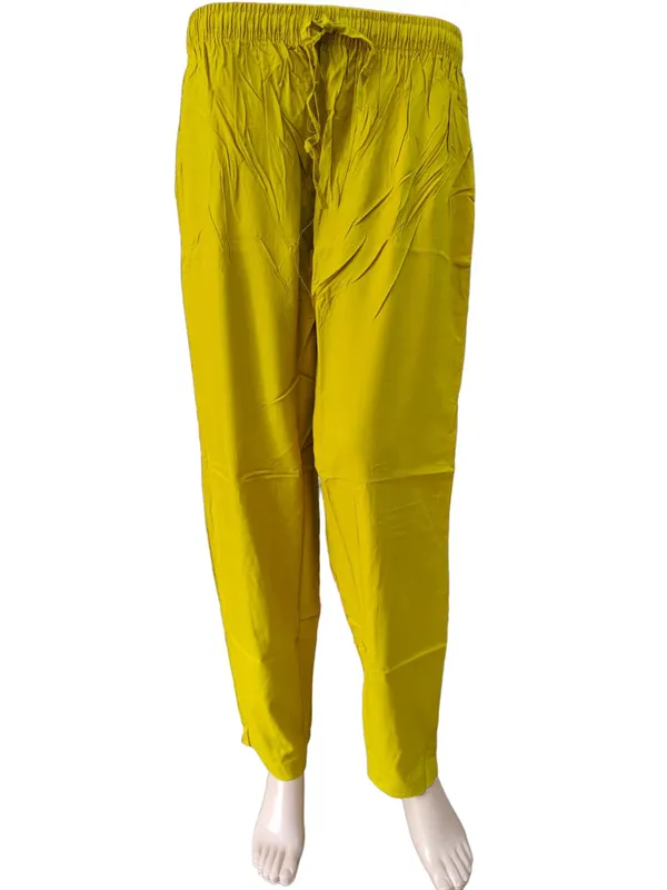 Rayon Straight Pant with Side Pocket & Drawstring | ST26