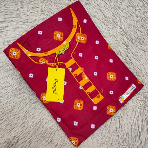 Pranjul Pure Cotton Straight Kurti | PK175