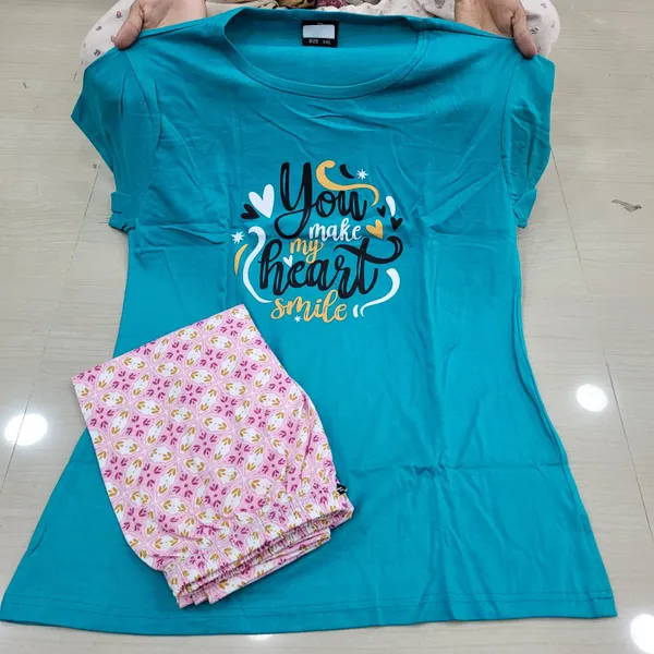 Premium Cotton Night Suit | NS328