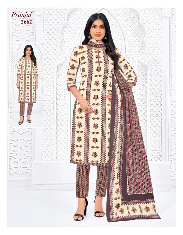 Pranjul Salwar Set with Straight Pant – Pure Cotton | SW2662