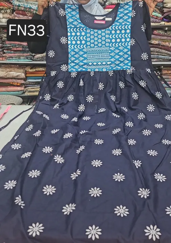 Feeding Frock Nighty / Maxi Gown | FN33