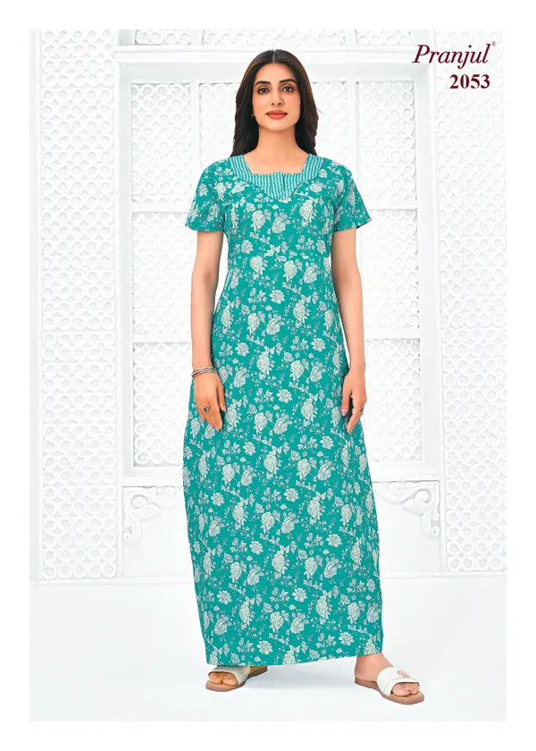Pranjul Nighty Pure Cotton | PN2053