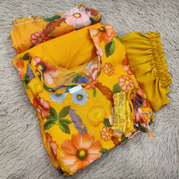 Top Bottom & Dupatta Set | TS2107