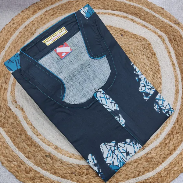 Premium Rajwadi cotton collar neck Nighty | NT3803