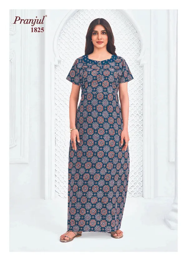Pranjul Nighty Pure Cotton | PN1825