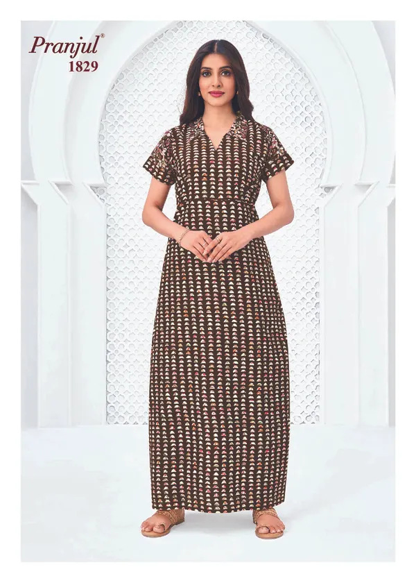 Pranjul Nighty Pure Cotton | PN1829