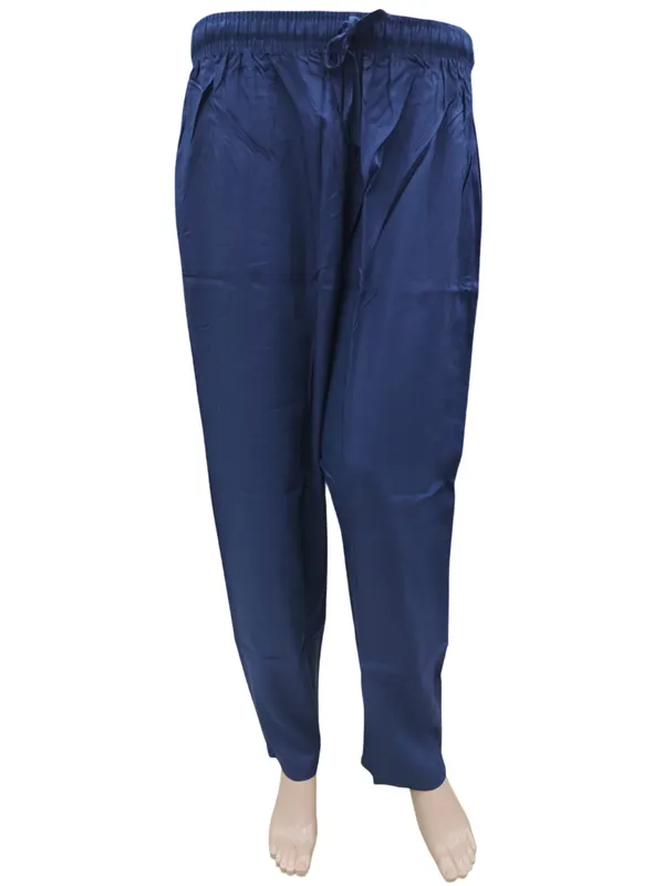 Rayon Straight Pant with Side Pocket & Drawstring | ST13