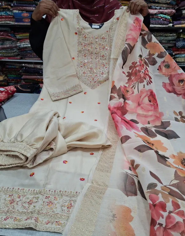 Premium Top Bottom Dupatta set | TS2350