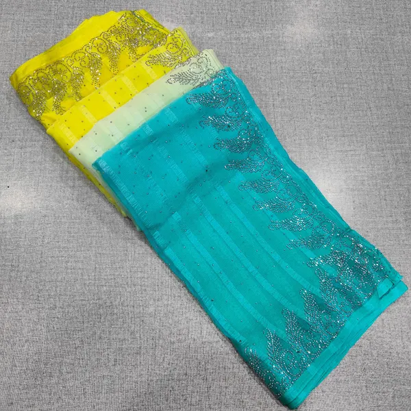 Popcorn Stone Work Sarees | SR31
